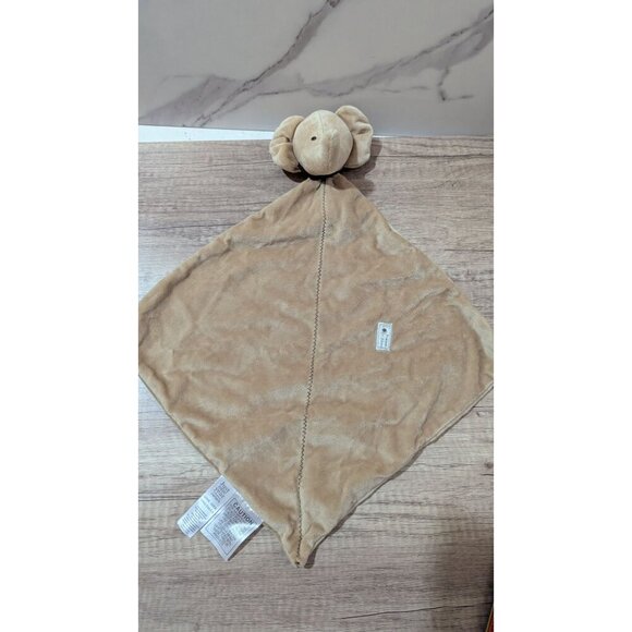 Carters Just One Year Beige Elephant Lovey Security Blanket Plush 14"Baby Soft R - Picture 4 of 8